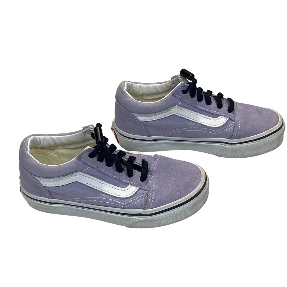 Vans Old Skool‎ Kids Lavender Suede Lace Up Low Top Sneakers Size 11